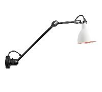 Lampada Applique Lampe Gras N304 L40 Nero Opaco/Bianco Opaco/ Rame Cablato