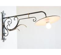 LINEA PIATTO LUX CRUCCOLINI LAMPADA ESTERNO cm 90 ferro e piatto smaltato 1 luce
