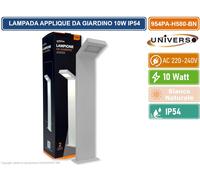 LAMPADA APPLIQUE LED DA GIARDINO 10W SMD IP54 LAMPIONE BOLLARD DA TERRA [EEK: D]