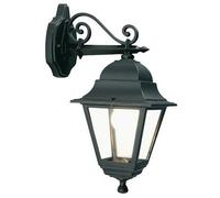 Lampada Applique Media in Basso Colore Nero da Esterno Linea Quadrata Sovil