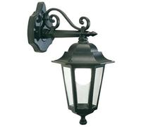 Lampada Applique Media in Basso Colore Nero per Esterno Linea Esagonale Sovil