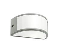 Lampada Applique Mezza Luna Aperta Colore Alluminio per Esterno Linea Umbe