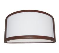 Lampada Applique Mezza Luna Aperta Colore Corten per Esterno Linea Umbe Sovil