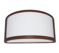 Lampada Applique Mezza Luna Aperta Colore Corten per Esterno Linea Umbe Sovil