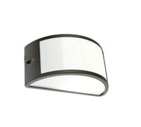 Lampada Applique Mezza Luna Aperta Colore Grigio per Esterno Linea Umbe Sovil