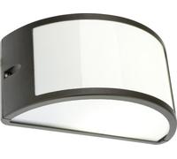 LAMPADA APPLIQUE NERA plafoniera DA ESTERNO MEZZALUNA 25X13 CM FARETTO