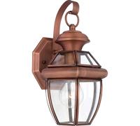 Lampada Applique per Esterni IN Rame Antico IP44 Vintage regina Patio Parete Hof