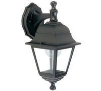 Lampada Applique Piccola in Basso Colore Nero da Esterno Linea Mini Quadrata