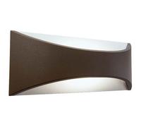 Lampada Applique Piccola Riflettente 6W a Led Cob Colore Marrone per Esterno Linea Moon Sovil