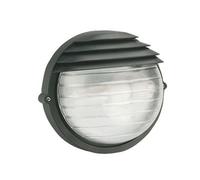 Lampada Applique Tonda Grande Colore Nero per Esterno Linea Palpebra Sovil