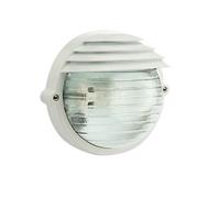 Lampada Applique Tonda Piccola Colore Bianco per Esterno Linea Palpebra Sovil