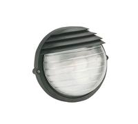 Lampada Applique Tonda Piccola Colore Nero per Esterno Linea Palpebra Sovil