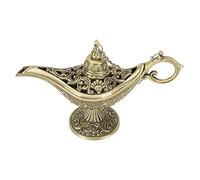 Lampada araba vintage, lampada araba costume in lega di zinco, design retrò con copertura rimovibile, leggenda araba desiderata luce per