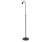 Lampada, Asciugacapelli LED per Nail Art 10 W a Polimerizzazione Rapida con Comando a Pedale per Extension Ciglia, Alluminio Nero, Tubo 26,8 Pollici, 100-240 V (Spina UE