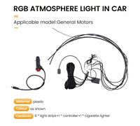 Lampada Atmosferica Interna A Striscia In Acrilico Con Fibra LED Per Auto