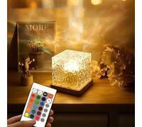 Lampada Aurora Boreale Cubo,Onde Proiettore Stelle Soffitto con Telecomando&,Luce Notturna Bambini con Led 16 Colori,Proiettore Aurora Boreale Soffitto con Presa USB per Camerette,Camere per Bambini