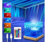 Lampada Aurora Boreale, Cubo Proiettore Aurora Boreale Lamp,Ricaricabile 16 Colori con Telecomando Aurora Boreale Proiettore Soffitto Lampada Luce Notturna per Camere da Letto,Giochi,Feste Atmosfera