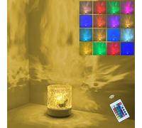Lampada Aurora Boreale, Proiettore Aurora Boreale Soffitto, 16 Colori Gradiente Telecomando Increspatura Acqua Rotante Luce Notturna Per Camera Da Letto, Camera Dei Bambini, Festa, Bar, Sala Giochi