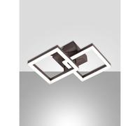 Lampada Bard Applique Corten 2 Luci Ruggine Led Calda Design Moderno Fabas [EEK: A++]