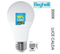Beghelli Lampadina LED 56159 Goccia ECOLED con sensore crepuscolare per giardino 12W E27 230V 4K A+