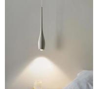 Lampada Bianca Moderna Black Bar Spot Hanging Light Kitchen Island Nordic Foyer Long Tube Lighting Freet Foyers Scala Chandelier Fattoria per Il A Ingresso del Soggiorno Camera da Letto