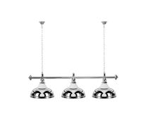 Lampada Biliardo 3 Ombrelli Argento Con Vetro / Color Argento Supporto
