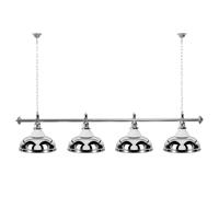 Lampada Biliardo 4 Ombrelli Argento Con Vetro / Color Argento Supporto