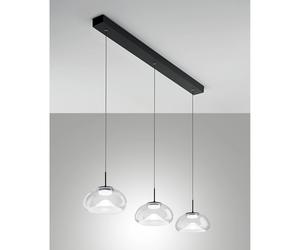 Lampada Brena Sospens Trasparente 3 Luci Fabas Collezione BRENA Design Moderno