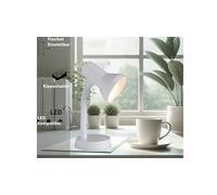 Lampada BRILLIANT Junior lampada da tavolo bianca | 1x R80, E27, 40W, adatto per lampade a riflettore (non incluse) | Scala da A ++ a E | Con interruttore a levetta