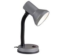 Lampada BRILLIANT Junior lampada da tavolo titanio | 1x R80, E27, 40W, adatto per lampade a riflettore (non incluse) | Scala da A ++ a E | Con interruttore a levetta