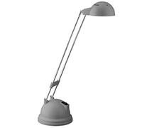 Lampada BRILLIANT Katrina Lampada da tavolo a LED in titanio | 1x LED integrato da 5,7 W (SMD), (600lm, 2700K) | Scala da A ++ a E | Girevole con interruttore a levetta/testa