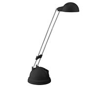 Lampada BRILLIANT Katrina Lampada da tavolo a LED nera | 1x LED integrato da 5,7 W (SMD), (600lm, 2700K) | Scala da A ++ a E | Girevole con interruttore a levetta/testa