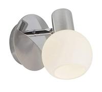 Lampada BRILLIANT Spot da parete Tiara ferro/bianco | 1x D45, E14, 40W, adatto per proiettori a caduta (non inclusi) | Scala da A ++ a E | Testa orientabile