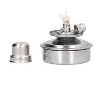 Lampada Bruciante con Bruciatore Ad Alcool Bruciatore Bunsen in Vetro, Lampada con Bruciatore Ad Alcool in Acciaio Inossidabile da 100 Ml Lampada Portatile Antideflagrante per
