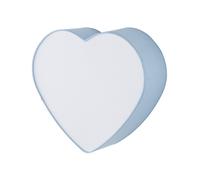 Lampada Camera Bambini Plafoniera Azzurro Bianco L: 42 CM Cuore 2x E27