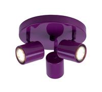 Lampada Camera Bambini Plafoniera da Corridoio 3-Flammig GU10 Lilla LED Mobile [EEK: Non valutato]