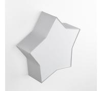 Lampada Camera Bambini Plafoniera Stern L : 45 CM Stoffa Metallo Bianco Grigio