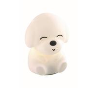 Lampada CANE in silicone con luce a led dimmerabile tramite telecomando o touch, batteria ricaricabile, luce bianca + 7 ulteriori colori - 10,5x11x15