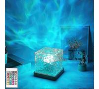Lampada celeste, lampada a cubo con aurora boreale, onda a 16 colori con telecomando, ricaricabile