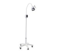 Lampada chirurgica a LED da 12 W, con 7 perle, 7500 lux, lampada mobile per ginecologia, lunghezza asta 80 cm, con 5 ruote per cliniche dentali