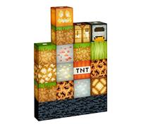 Lampada con blocchi Minecraft combinabili, Plastica, Multicolore