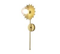 Lampada con funce da Parete in Oro a Parete a Parete in Vetro, Foglio di Illuminazione da Parete postmoderna Appliques con Cablaggio per Letto per Comodino Sala da Pranzo corridoio, lampade della