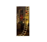 Lampada con luci a Forma di Scala di Babbo Natale con 8 modalità USB, Decorazione Natalizia for Giardino, Albero di Natale, Regalo di Capodanno(Colorful,1.7M)