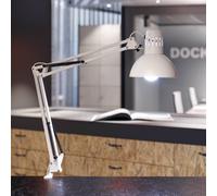 Lampada a pinza MAULstudy, bianco Maul