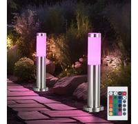 Lampada con Piedistallo Außenstehlampe Giardino Dimmerabile Telecomando RGB LED