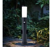 Lampada con Piedistallo Lampione Esterni LED Sensore di Movimento Presa H 60 CM [EEK: F]