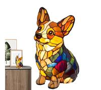 Lampada Corgi, Lampada Carlino, Luce Notturna Artistica Con Serie Animali, Luce Da Tavolo In Resina Colorata Con Gatto Retrò, Illuminazione A LED In Vetros Colorato, Decor Per Casa Uniche Tema Animale