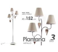 LAMPADA CUORE PIANTANA DA TERRA PAVIMENTO METALLO TONDA CLASSICO MODERNA 152 cm [EEK: A+++]