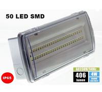 LAMPADA D' EMERGENZA DA INSTALLAZIONE FISSA A 50 A LED SMD AD ALTO RENDIMENTO