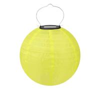 Lampada da 30,5 cm ispirata alle lanterne cinesi, lanterne da appendere in nylon, sfere luminose a LED ad energia solare, impermeabili per feste all'aperto, sante solari da appendere per esterni